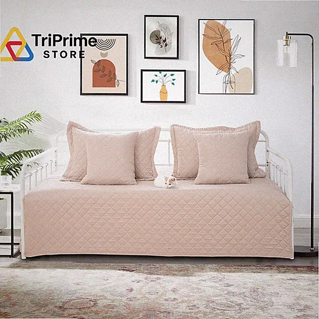 5 Piece Daybed Cover Set Twin Daybed Bedding Sets for All Season Lightweight Day