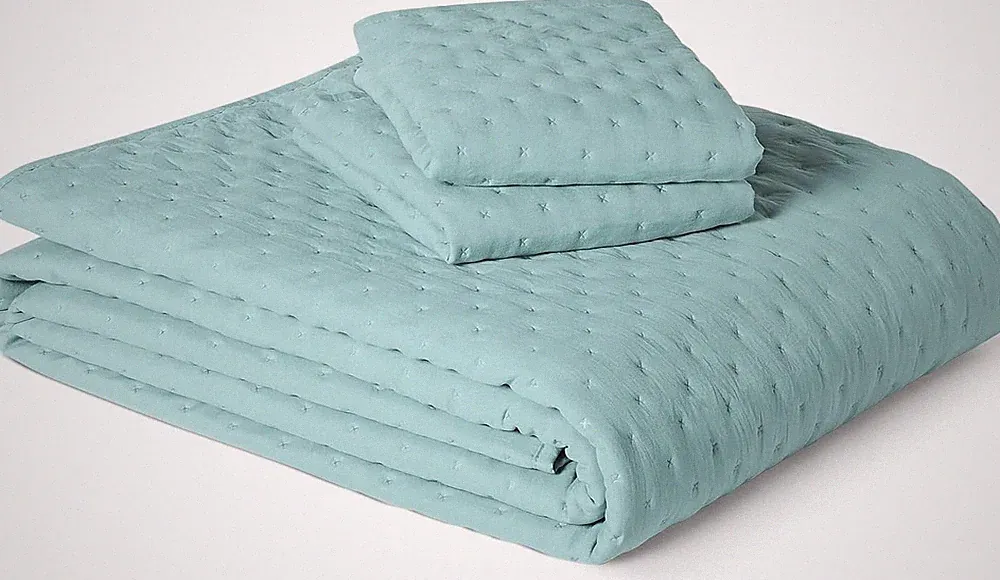 Brushed Microfiber Quilt Set, Extra Soft with Natural Texture, 3-Piece, Queen/Fu