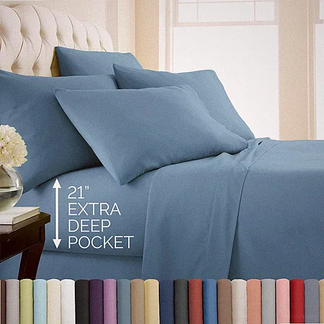 Inc. 6 Piece, 21 Inch Extra Deep Pocket King Sheet Set, Pet Hair Resistant...
