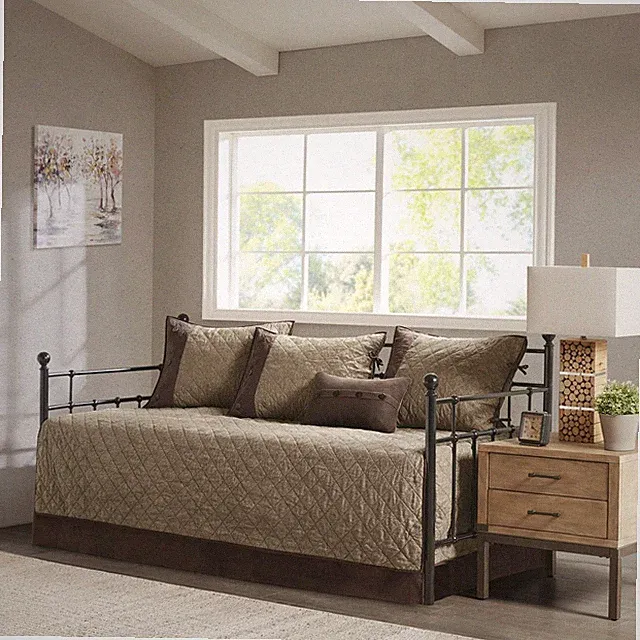 Madison Park Daybed Cover Set - Trendy Design, All Season Luxury Bedding with...