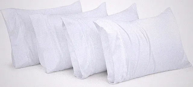 Queen Pillow Cases - Pack of 4 - Envelope Closure - Soft Brushed Microfiber F...