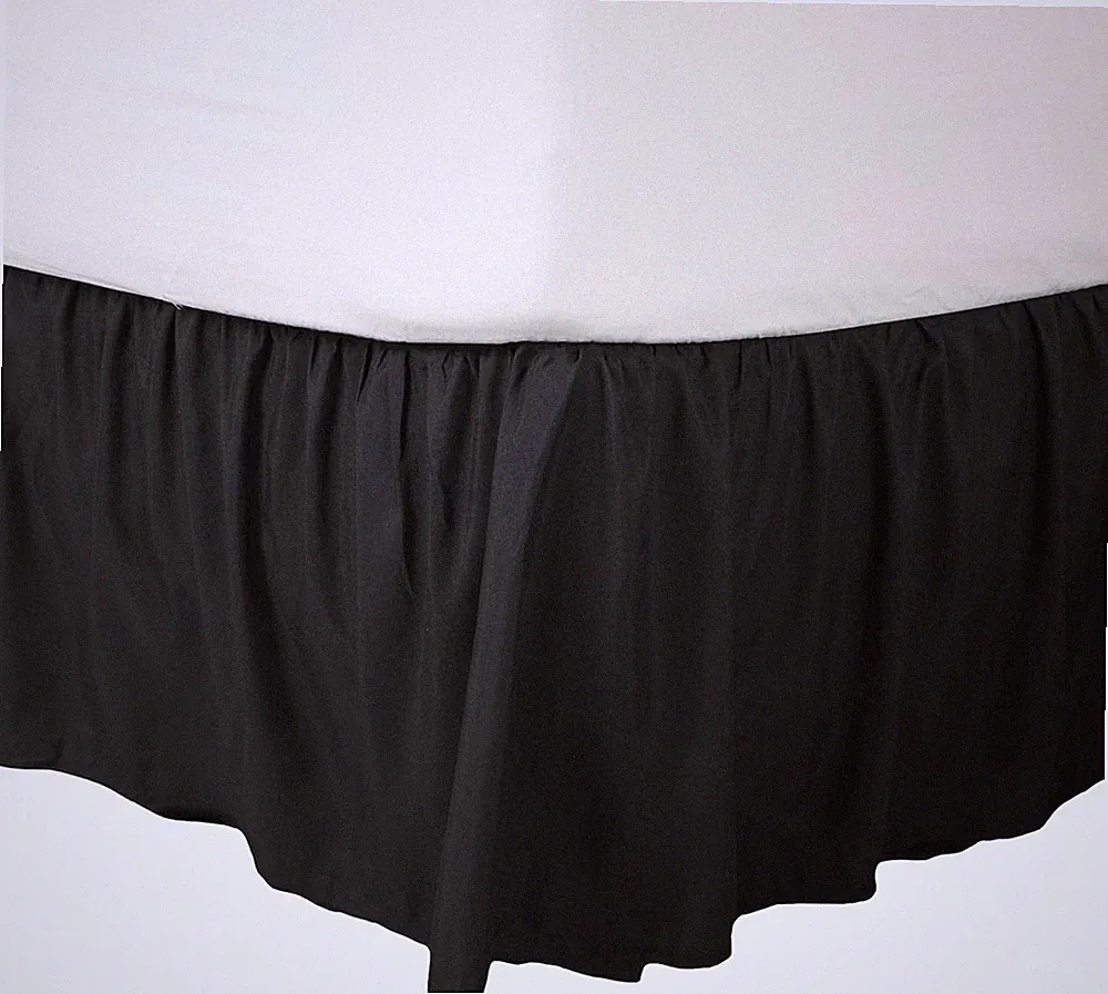 Queen Ruffle Bed Skirt | Easy Fit Bed Skirts | Microfiber Bed Skirt