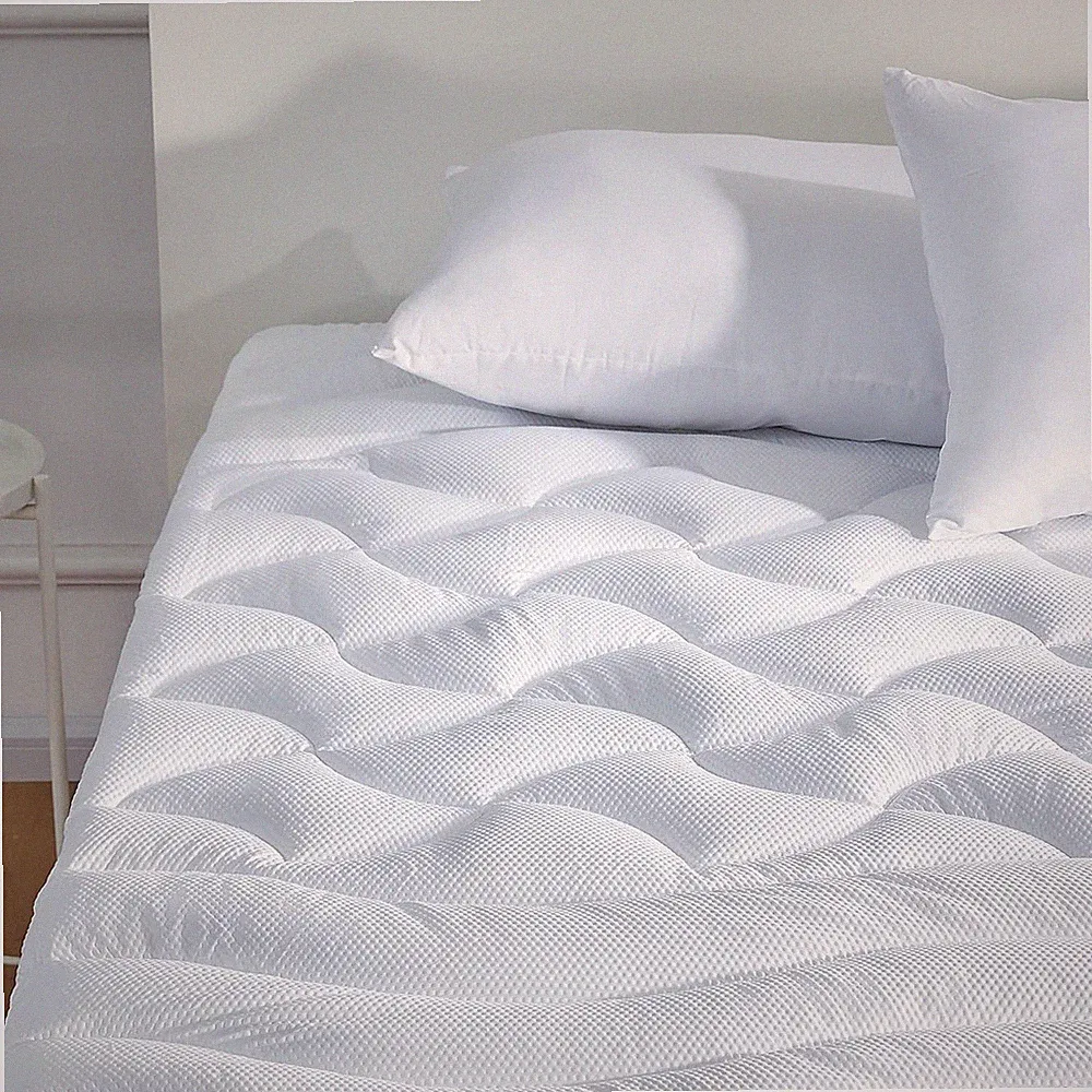 SLEEP ZONE Queen Size Cooling Mattress Topper, Premium Zoned Cool Mattress Pad..